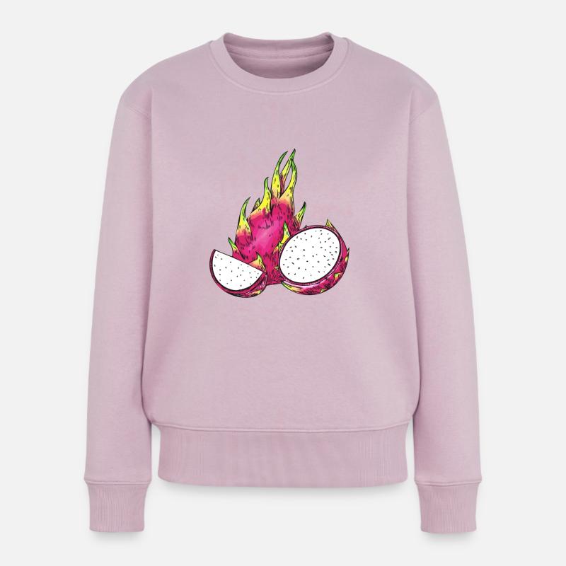 Drachenfrucht - Frauen Premium Bio Pullover - Altrosa