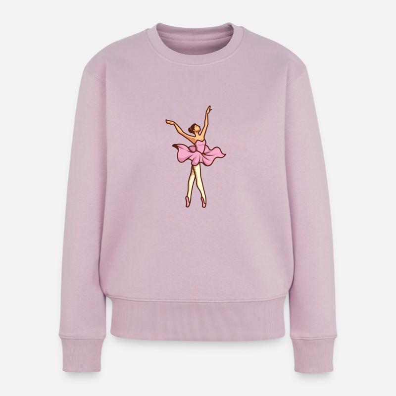 Ballerina - Frauen Premium Bio Pullover - Altrosa