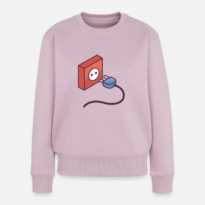 Électricien et c'est prise - Pull Premium bio Femme - rose poudré