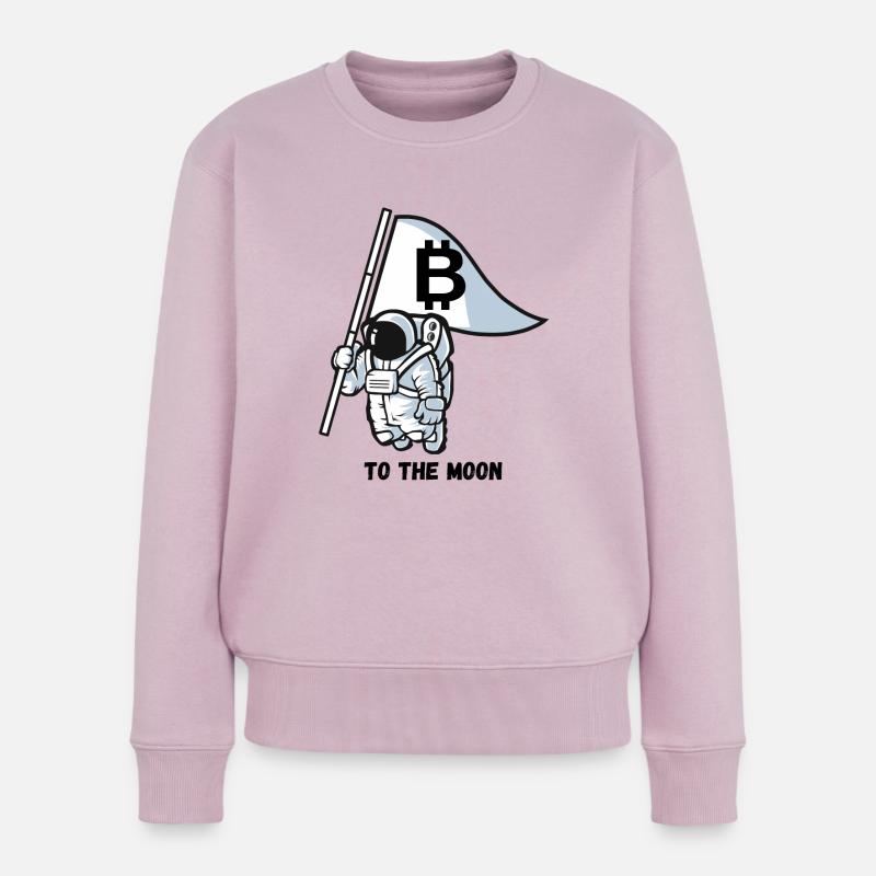 Bitcoin - Frauen Premium Bio Pullover - Altrosa