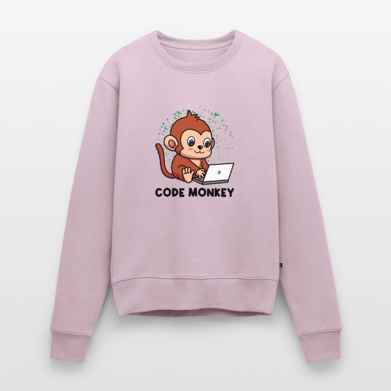 Code Monkey Programming Coder Computer Geek Develo Frauen Premium Bio Pullover