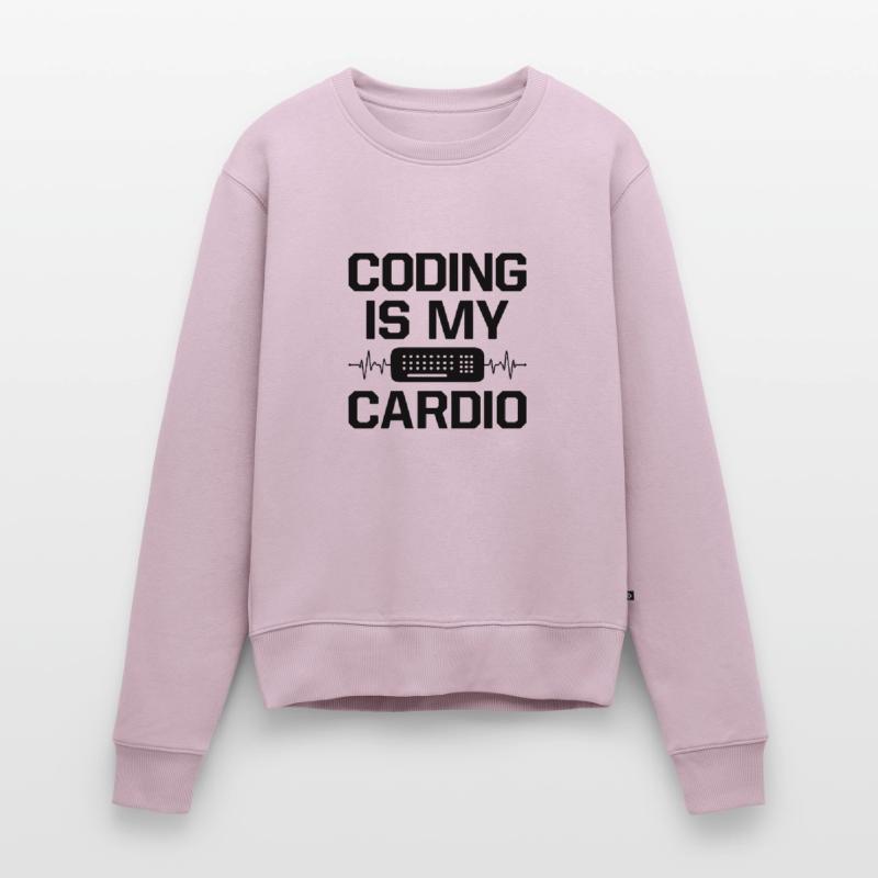 Coding Is My Cardio Programming Coder Computer Gee Frauen Premium Bio Pullover