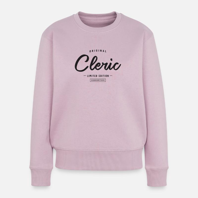 Kleriker lustige Berufsbezeichnung Beruf Geburtstagsarbeiter - Frauen Premium Bio Pullover - Altrosa