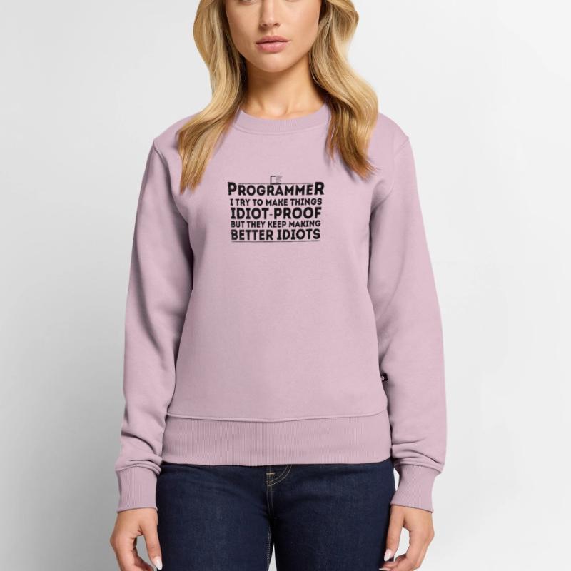 Drôle Programmeur Humour Codeur Informatique Programmation Pull Premium bio Femme