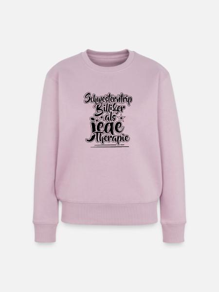 Schwesterntrip Schwesternabend Schwester Sister - Frauen Premium Bio Pullover - Altrosa