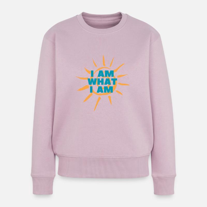 IAMWHATIAM 1 - Frauen Premium Bio Pullover - Altrosa