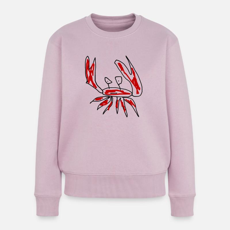 Krebse Krebstiere - Frauen Premium Bio Pullover - Altrosa