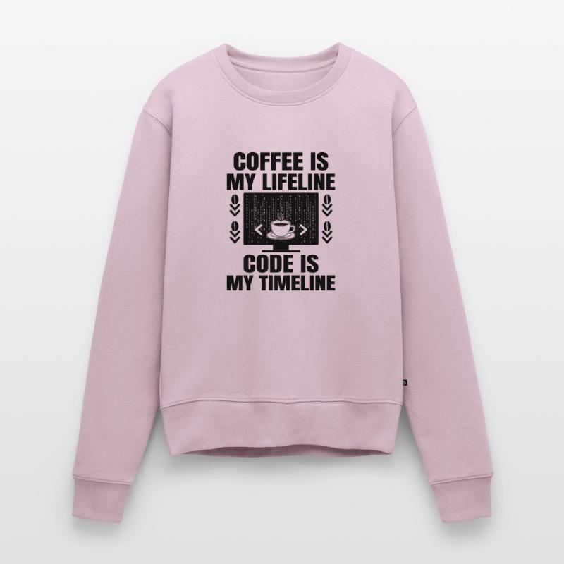 Kaffee-Codierung Programmierer Programmierer Entwickler Nerd Coff Frauen Premium Bio Pullover