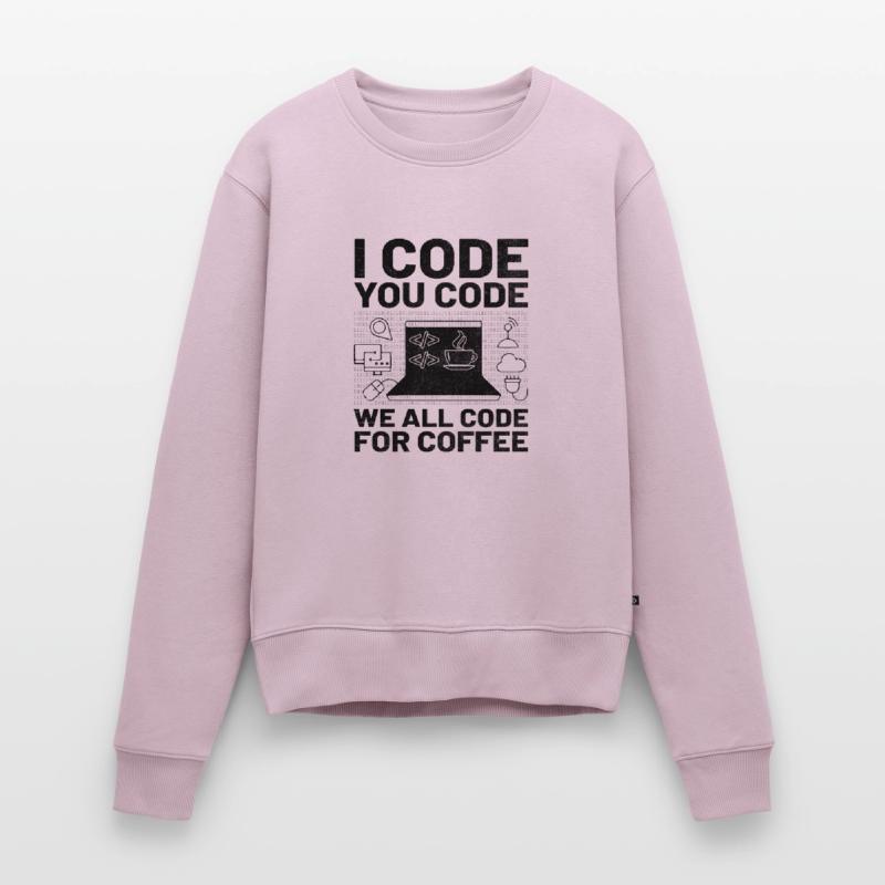 Kaffee-Codierung Programmierer Programmierer Entwickler Nerd Coff Frauen Premium Bio Pullover