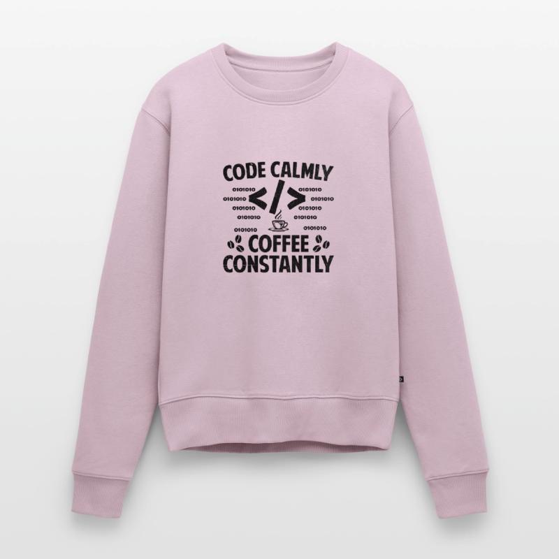 Kaffee-Codierung Programmierer Programmierer Entwickler Nerd Coff Frauen Premium Bio Pullover