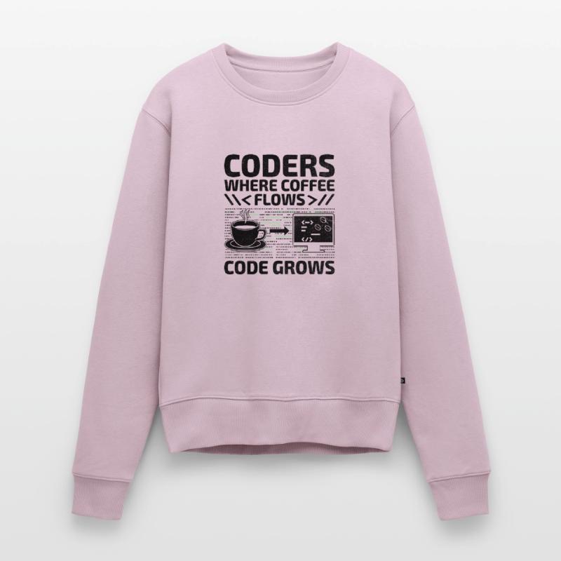 Kaffee-Codierung Programmierer Programmierer Entwickler Nerd Coff Frauen Premium Bio Pullover