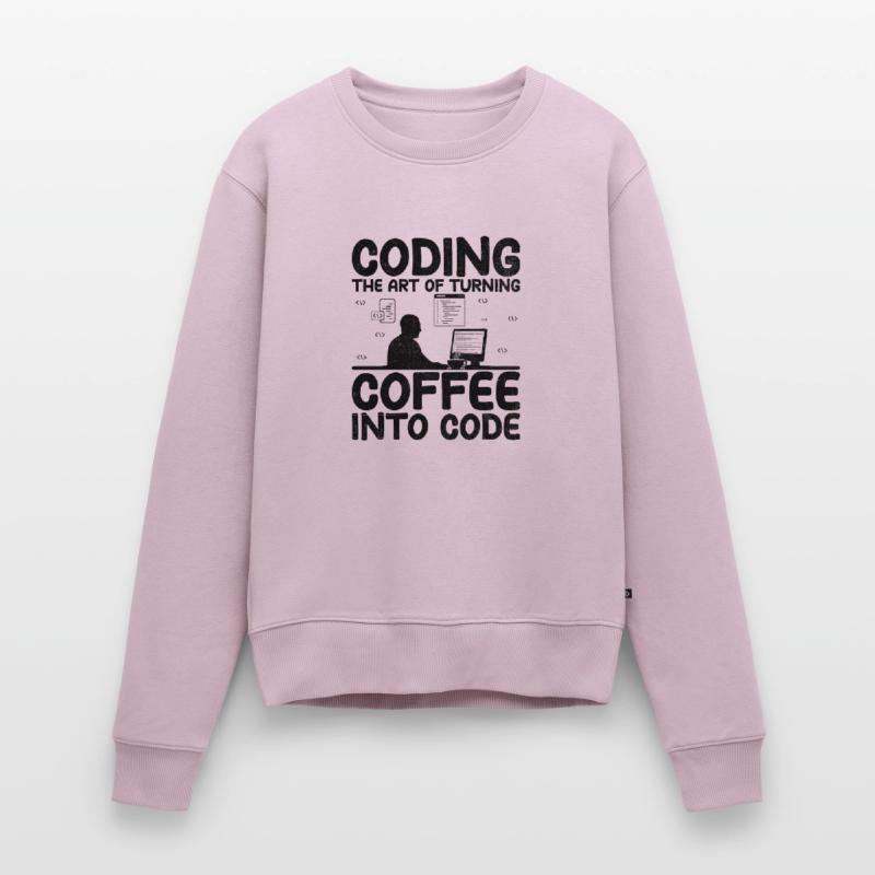 Kaffee-Codierung Programmierer Programmierer Entwickler Nerd Coff Frauen Premium Bio Pullover