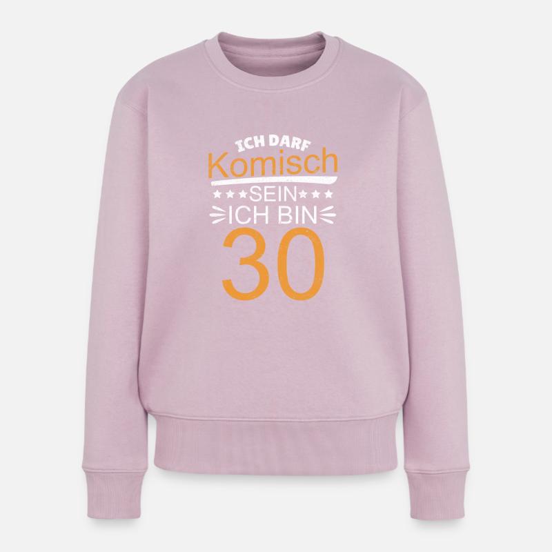 30. Geburtstag - Frauen Premium Bio Pullover - Altrosa