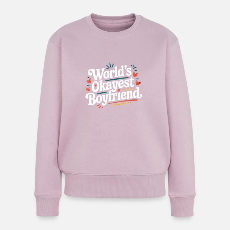 Partner Schatz Valentinstag Liebe lustiger Spruch - Frauen Premium Bio Pullover - Altrosa