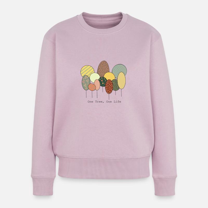 One tree one Life - Pull Premium bio Femme - rose poudré