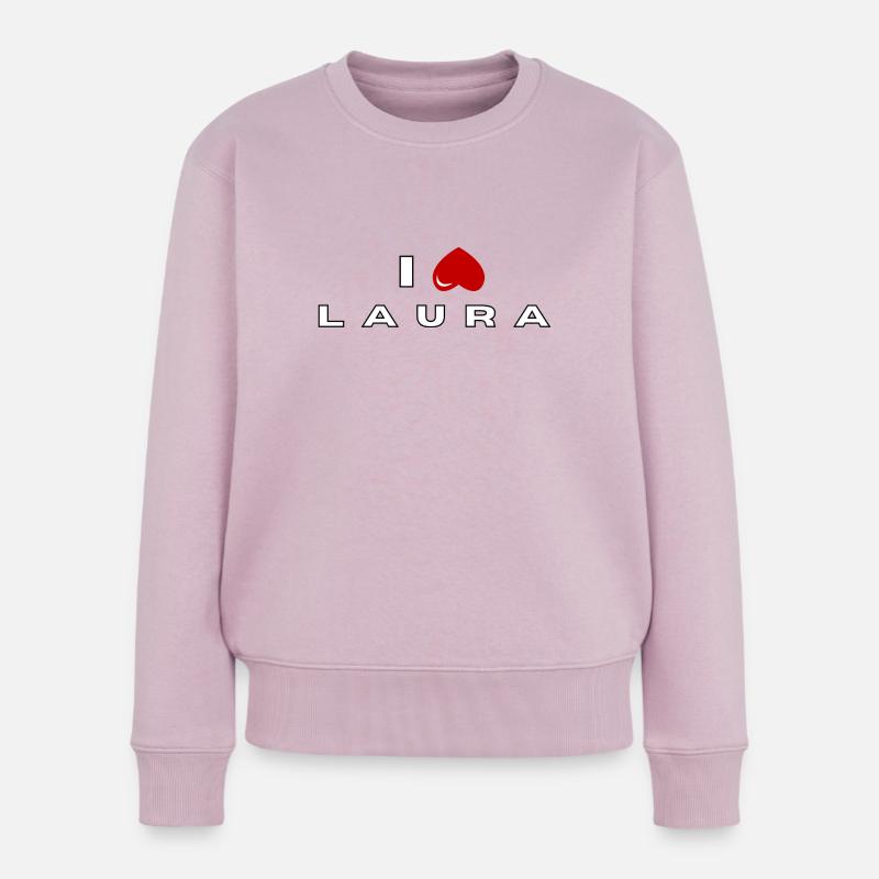 Je déteste Laura - Pull Premium bio Femme - rose poudré