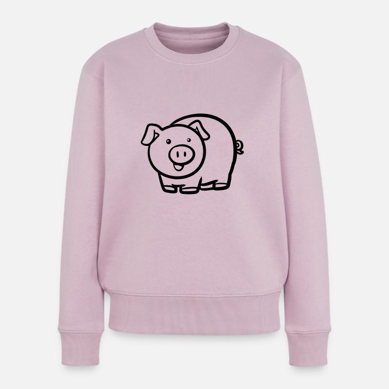 Cochon / Cochon - Pull Premium bio Femme - rose poudré