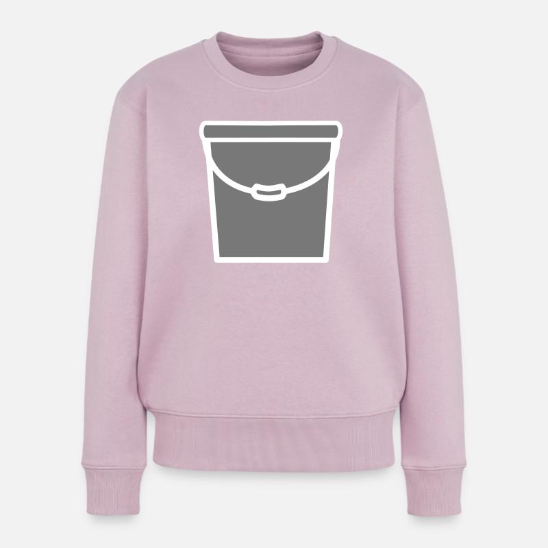 Kuebel Eimer - Frauen Premium Bio Pullover - Altrosa