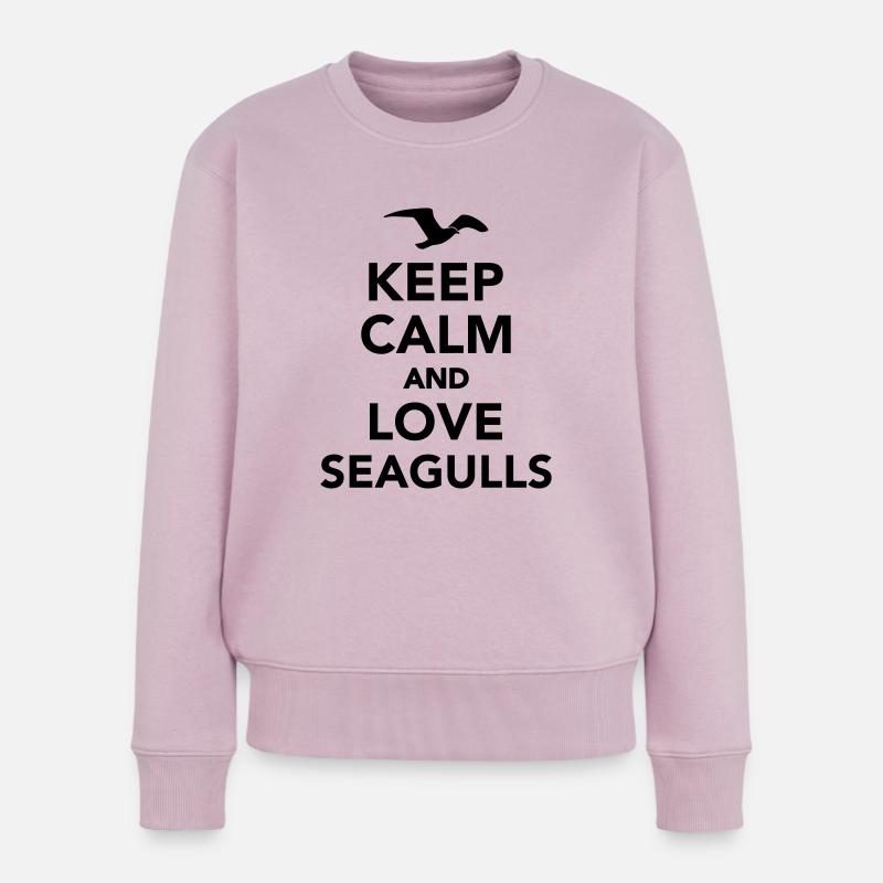 Möwe - Frauen Premium Bio Pullover - Altrosa