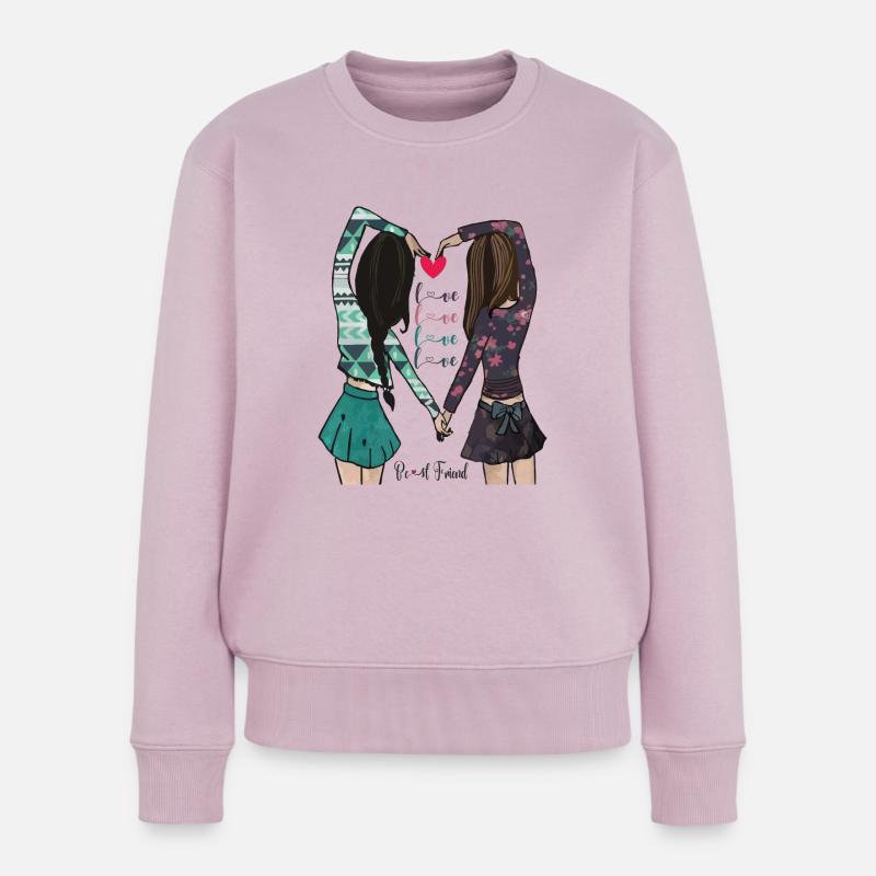best Friend - Pull Premium bio Femme - rose poudré