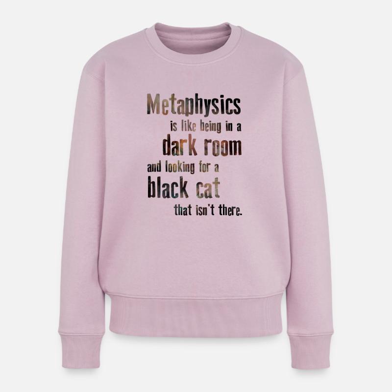 Metaphysik Phrasen Philosophie - Frauen Premium Bio Pullover - Altrosa