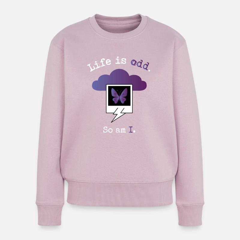 Life is odd. So am I. - Pull Premium bio Femme - rose poudré