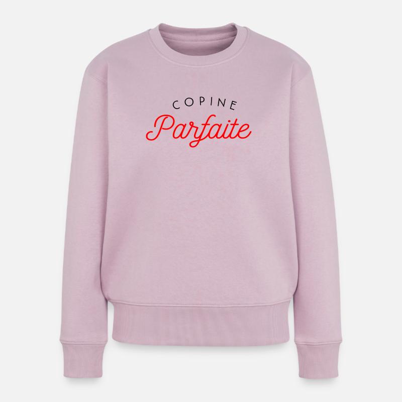 Copine parfaite - Pull Premium bio Femme - rose poudré