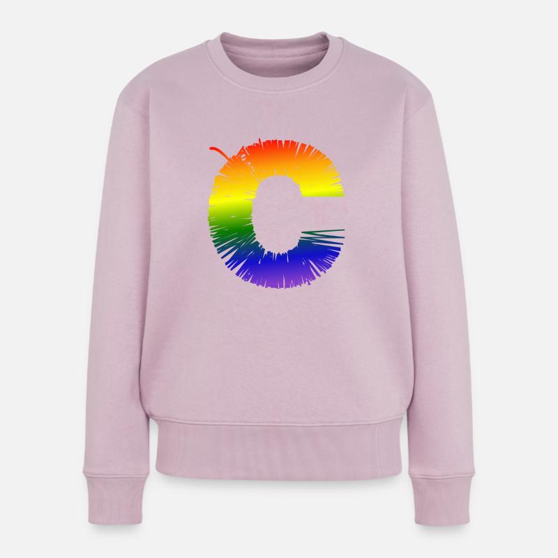 Rainobow C - Frauen Premium Bio Pullover - Altrosa
