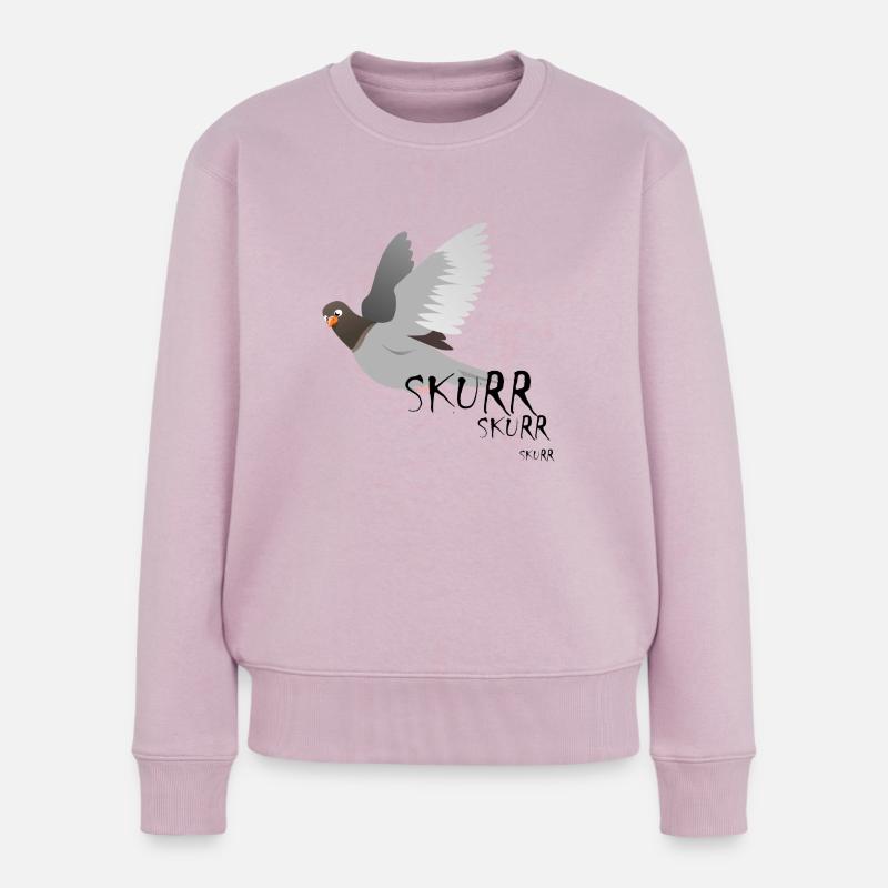taube - Frauen Premium Bio Pullover - Altrosa