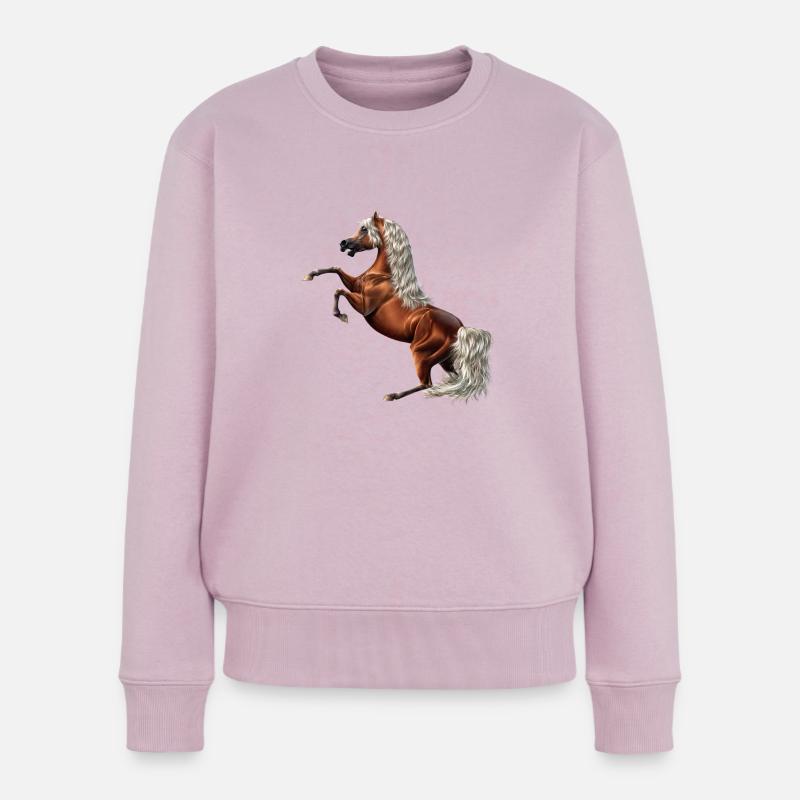 klassisch - Frauen Premium Bio Pullover - Altrosa