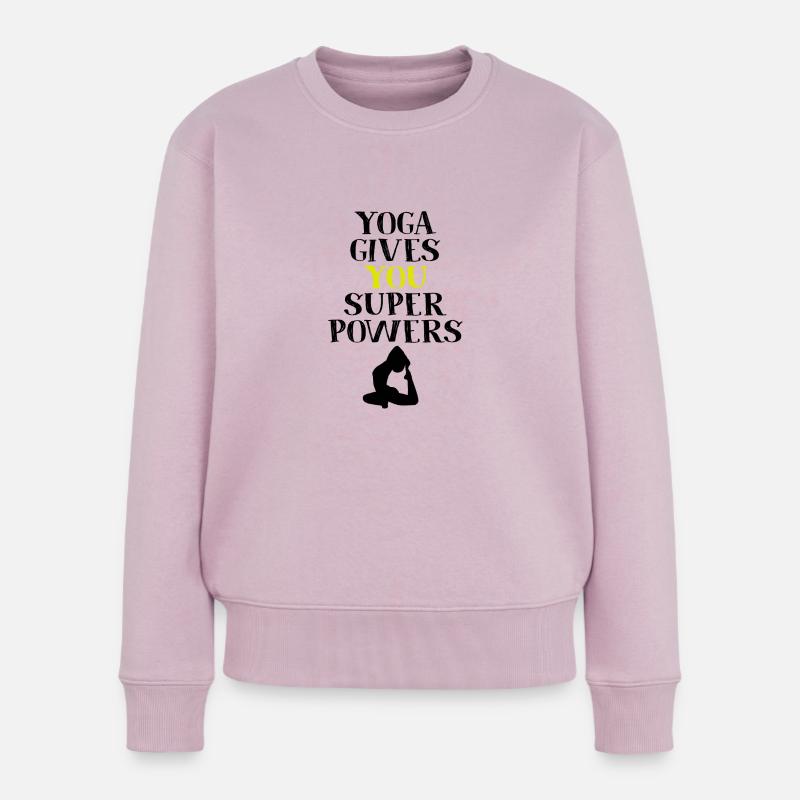 Yoga - Frauen Premium Bio Pullover - Altrosa