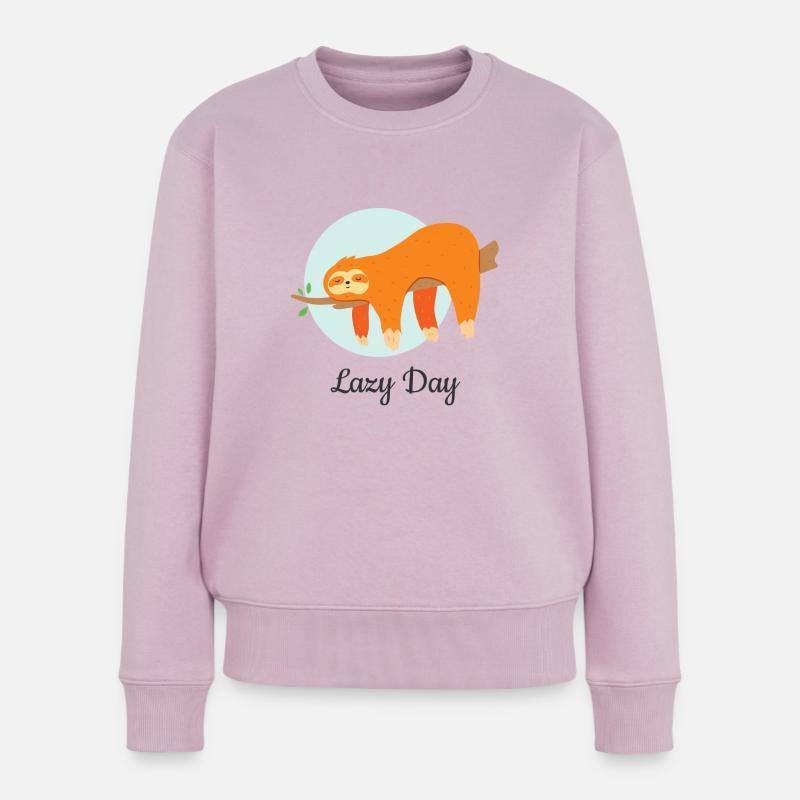 Journée paresseuse - Pull Premium bio Femme - rose poudré