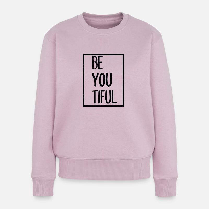 Statement - Frauen Premium Bio Pullover - Altrosa