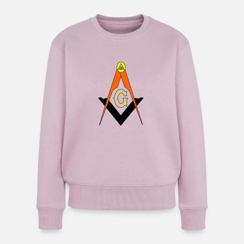 Boussole Franc-Maçon - Pull Premium bio Femme - rose poudré