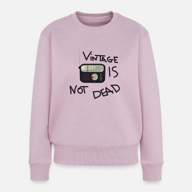 Punk ist Vintage - Frauen Premium Bio Pullover - Altrosa