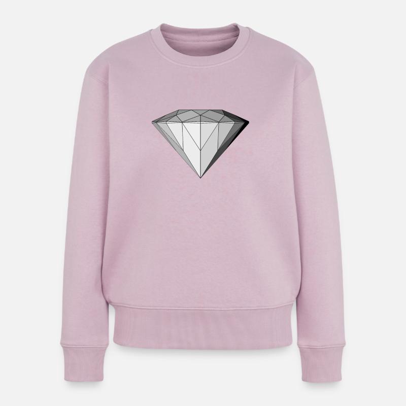 Diamant - Pull Premium bio Femme - rose poudré