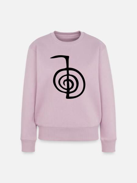 ChoKu Rei - Reikisymbol - Frauen Premium Bio Pullover - Altrosa