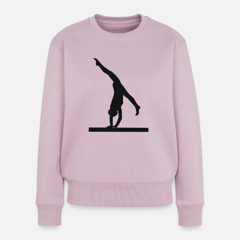 Turnen - Frauen Premium Bio Pullover - Altrosa