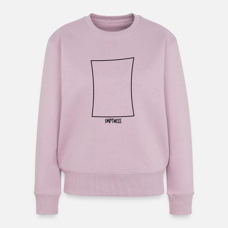Leeres Quadrat - Frauen Premium Bio Pullover - Altrosa