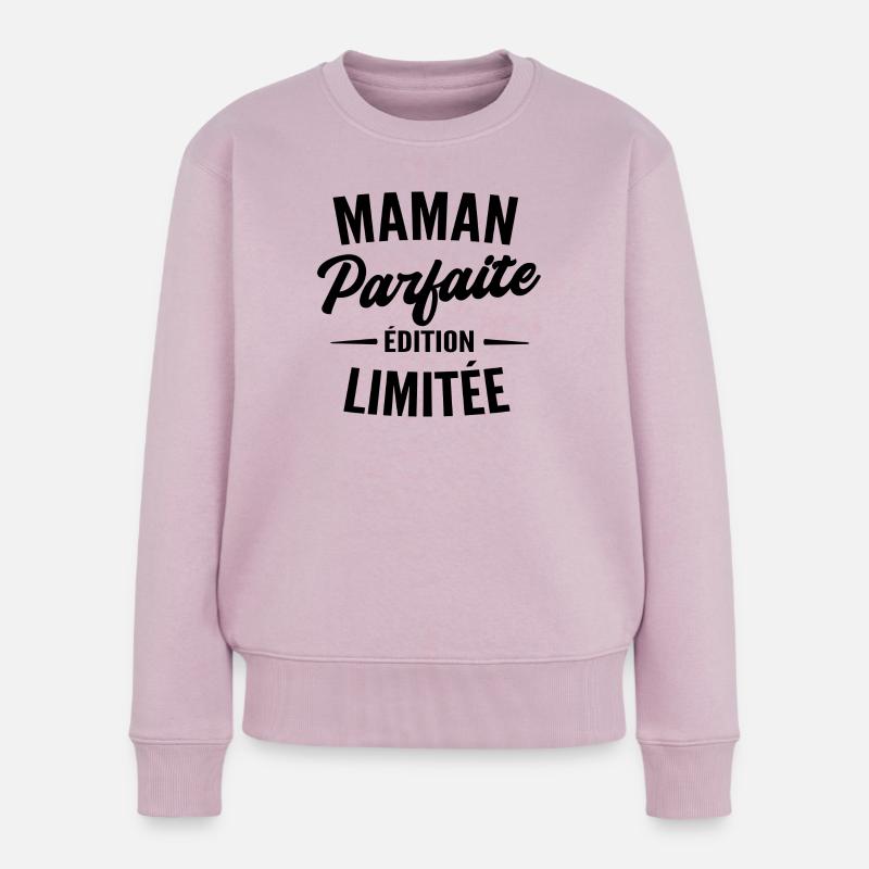 maman parfaite édition limitée - Pull Premium bio Femme - rose poudré