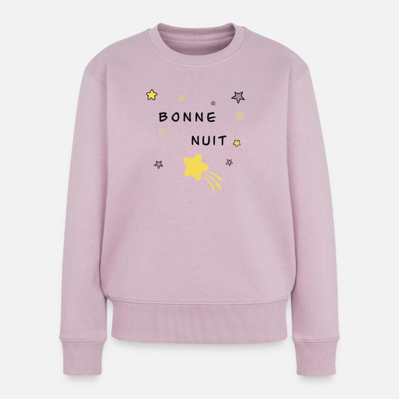 Bonne nuit - Pull Premium bio Femme - rose poudré