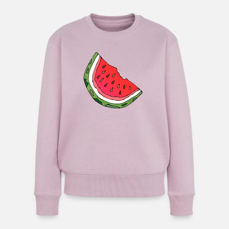 Wassermelone - Frauen Premium Bio Pullover - Altrosa