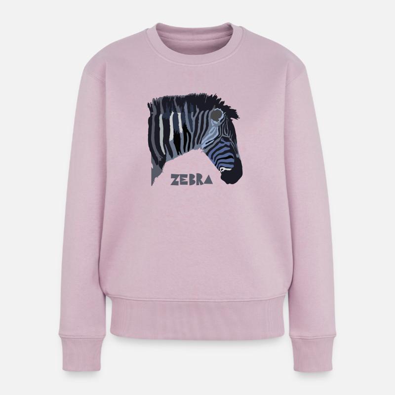 Zebra - Frauen Premium Bio Pullover - Altrosa