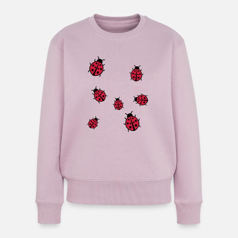 Kleiner Marienkäfer - Frauen Premium Bio Pullover - Altrosa