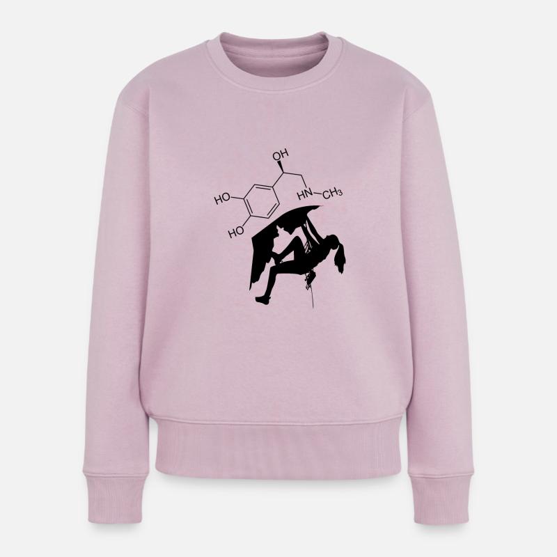 Adrenalin klettern - Frauen Premium Bio Pullover - Altrosa