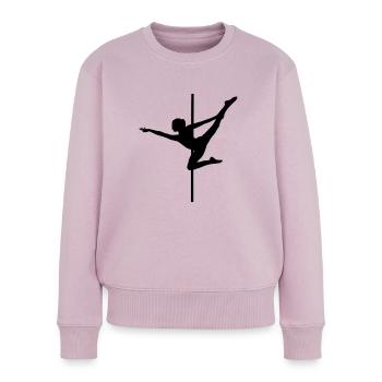 Pole Dance - Ballerina - Women's Premium Organic Jumper - dusky pink - Front - Julia (174cm)