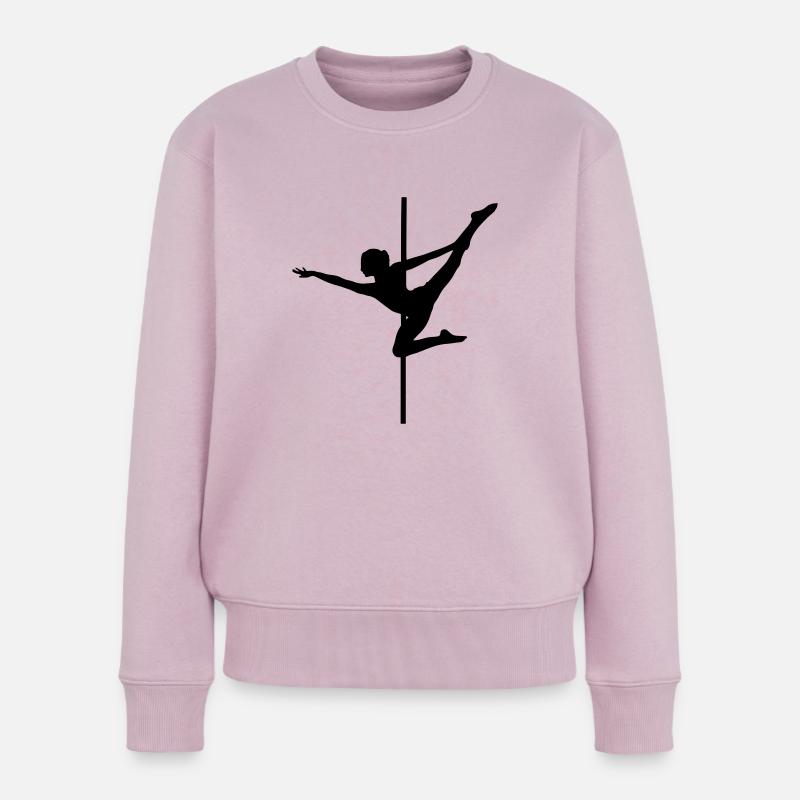 Pole Dance - Ballerina - Frauen Premium Bio Pullover - Altrosa