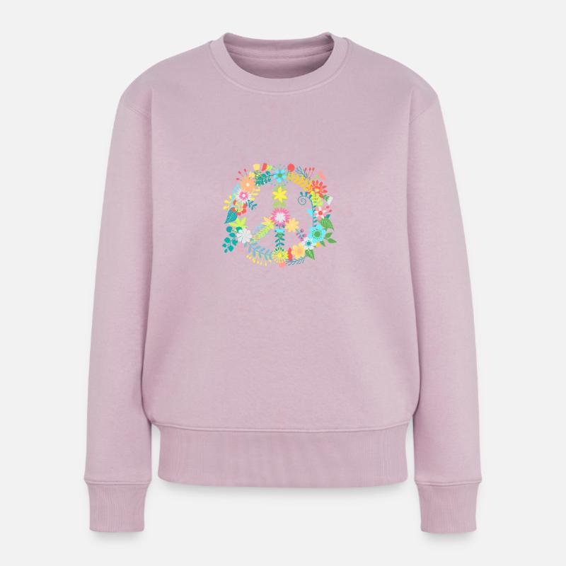 FRIEDEN - Frauen Premium Bio Pullover - Altrosa