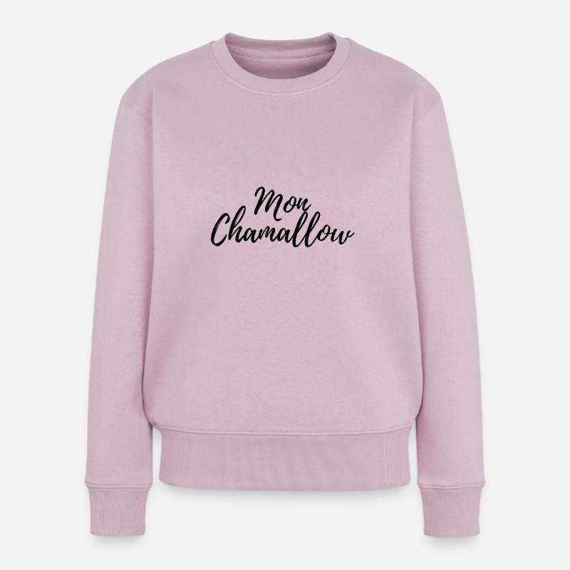 MON CHAMALLOW - Pull Premium bio Femme - rose poudré