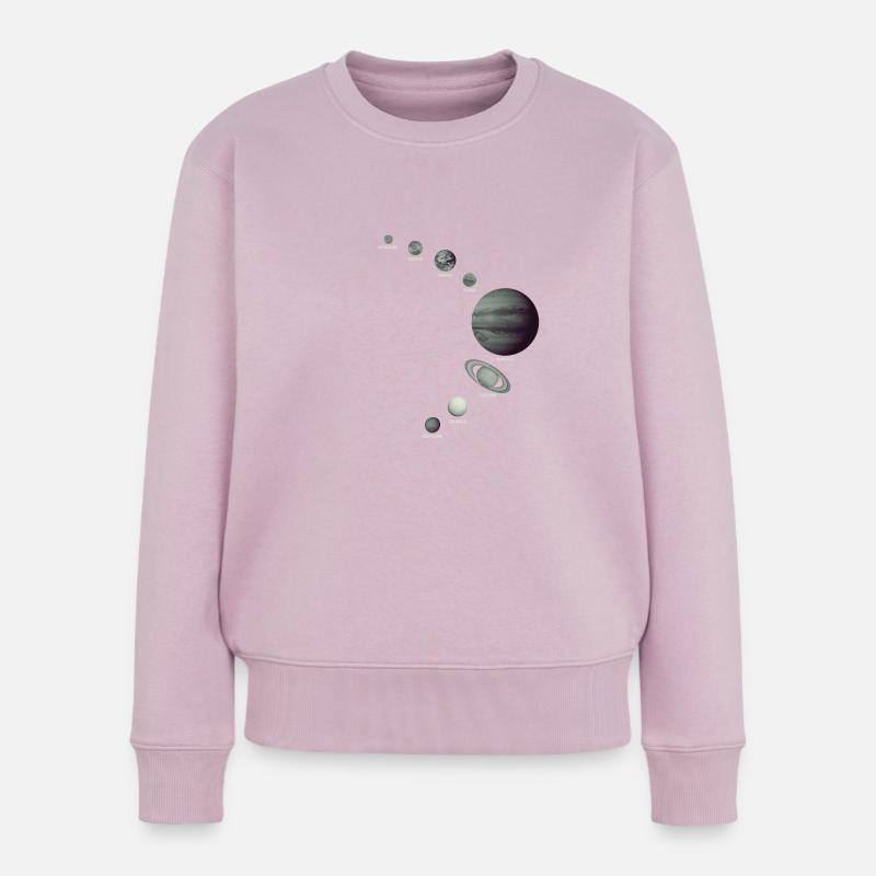 Das Sonnensystem! - Frauen Premium Bio Pullover - Altrosa